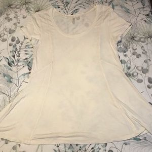 Cato Cream Scoop Neck Top Medium